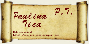 Paulina Tica vizit kartica